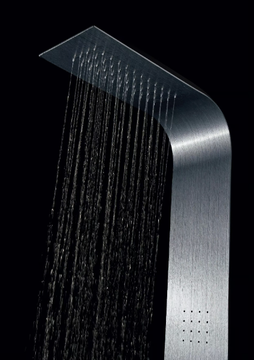 LAMA Alulife® - Wall-mounted thermostatic Alulife® shower panel with overhead shower by Gruppo Geromin - view 3